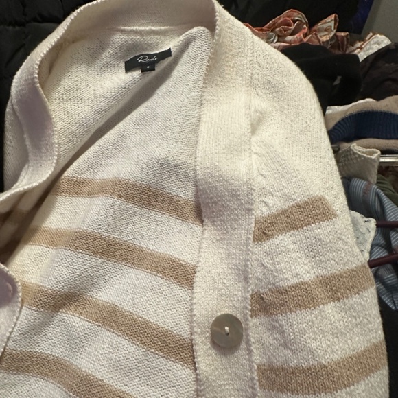 Rails Geneva Stripe Cotton Blend Cardigan women’s sweater size small - Picture 6 of 8